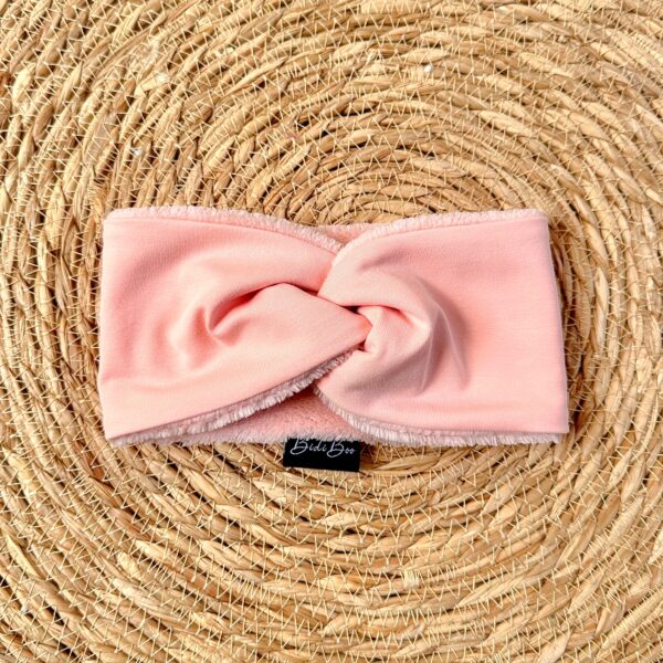 Bandeau croisé adulte rose pastel
