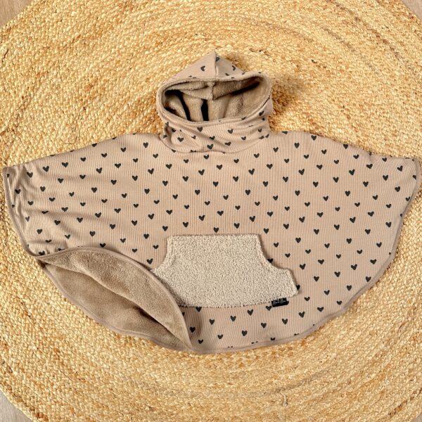 Poncho coeur