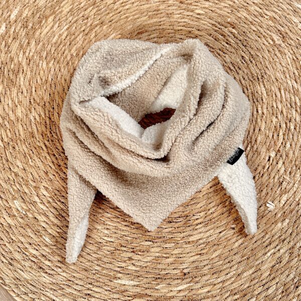 Foulard à nouer bouclette beige