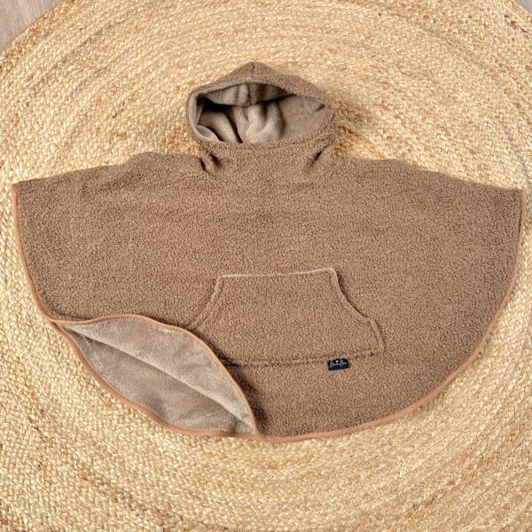 Poncho bouclette moka