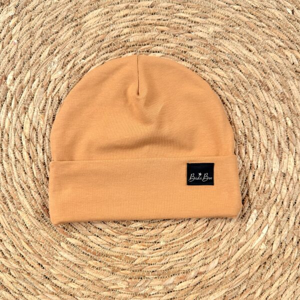 Bonnet mi-saison ocre 1-3 ans