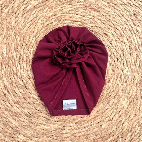 Turban fleur pourpre