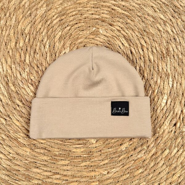 Bonnet mi-saison beige foncé 3-6 mois