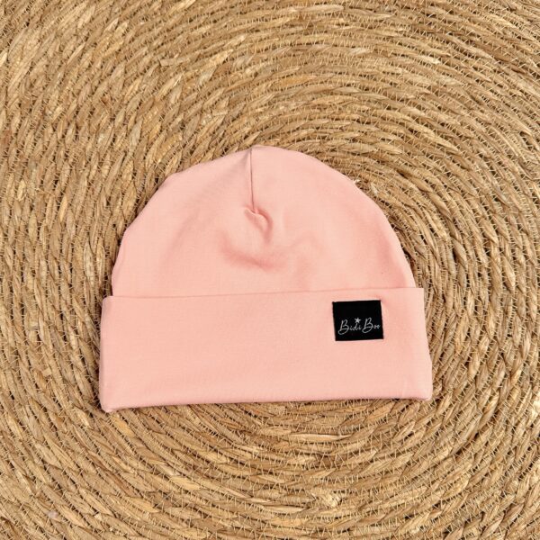 Bonnet mi-saison rose pastel