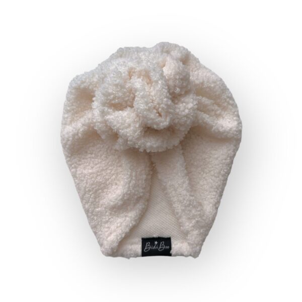 Turban bouclette écru 3-6 ans