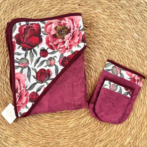 Cape de bain pivoine