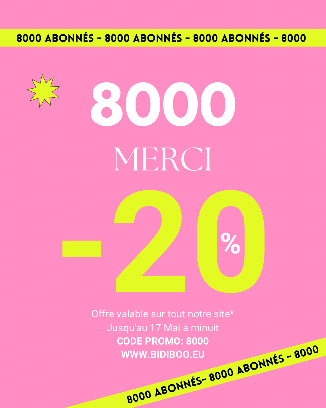 8000 ABONNES – 8000 ABONNES – 8000 ABONNES – 8000 ABONNES friday