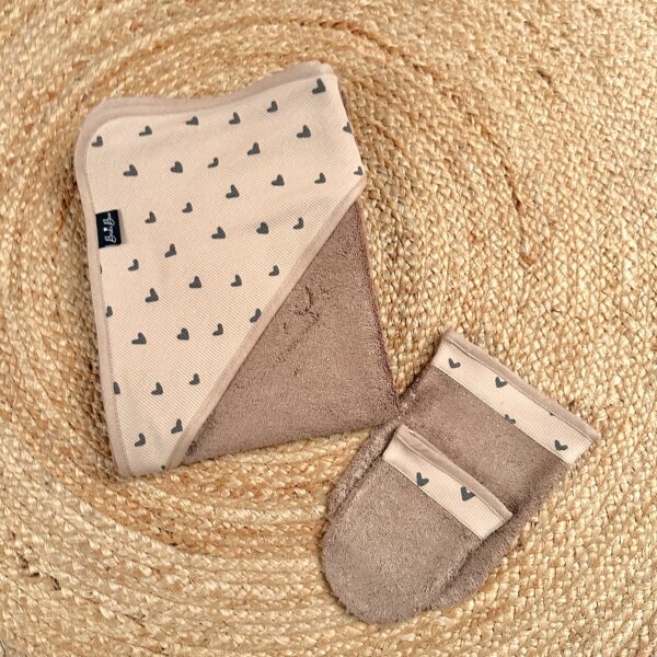Cape de bain XL coeur