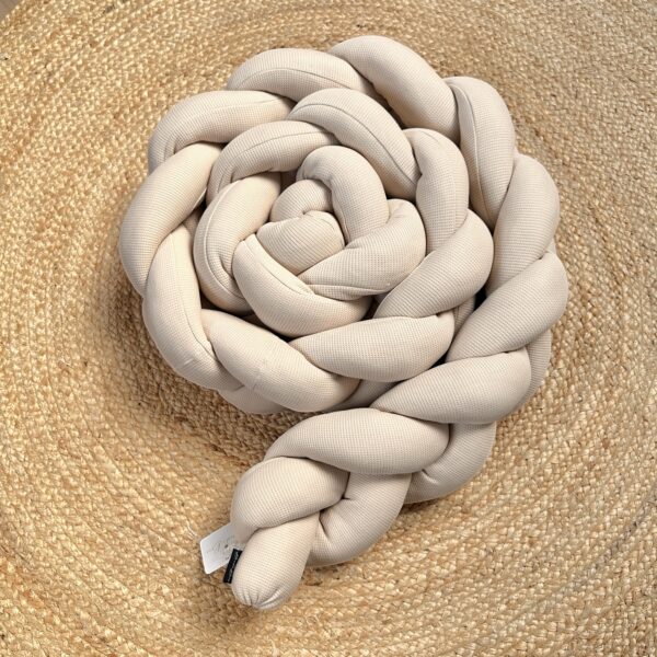 Tresse de lit gaufré beige