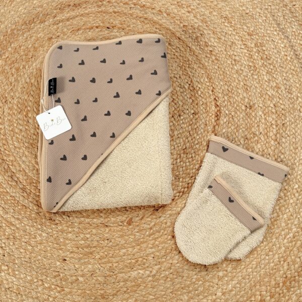 Cape de bain XL coeur