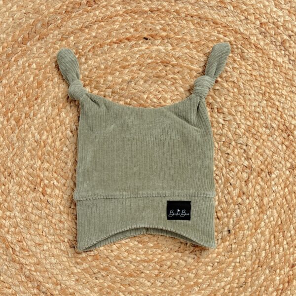 Bonnet lutin Rib olive
